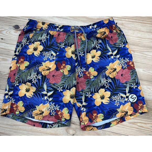 UZZI Floral men s running/swimming shorts size XL - Picture 1 of 7